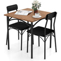 Wohnraumtisch mit Tueren 73 x 73 x 76 cm schwarz