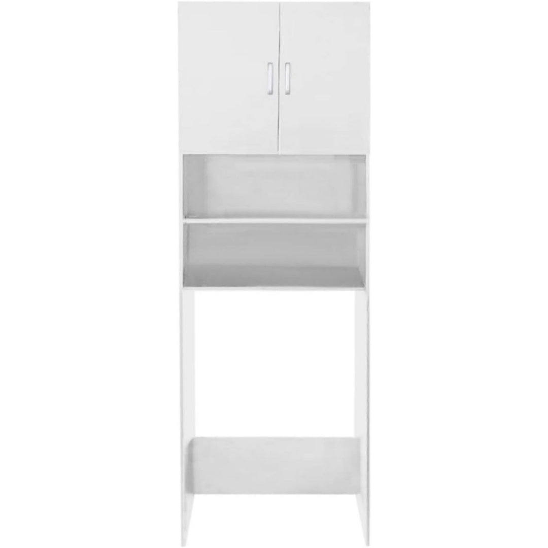 Stauraumschrank mit Tueren 30 x 60 x 190 cm schwarz
