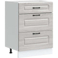 Stauraumschrank mit Schubladen 60 x 46 x 81.5 cm grau