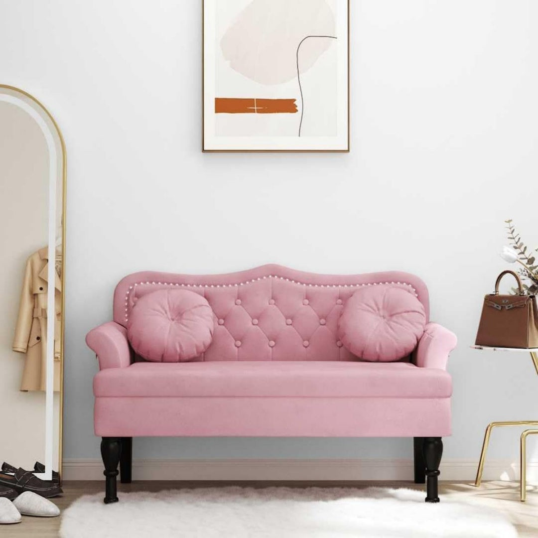 Funktionsmoebel rosa mit Tueren mit Armlehnen