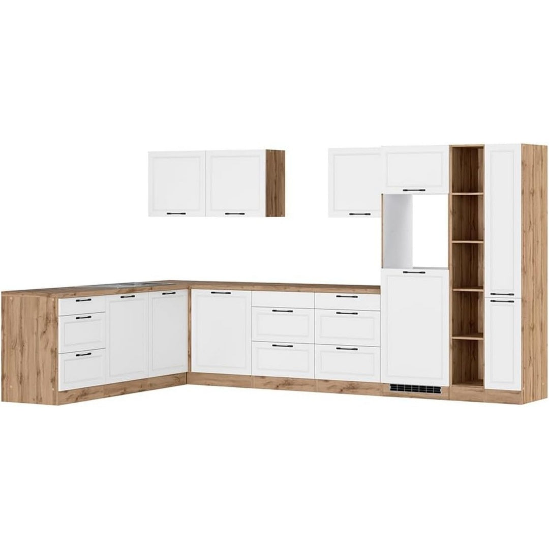 Moebel fuer Innenraeume mit Schubladen 2,4 x 3,6 x 2 m eiche