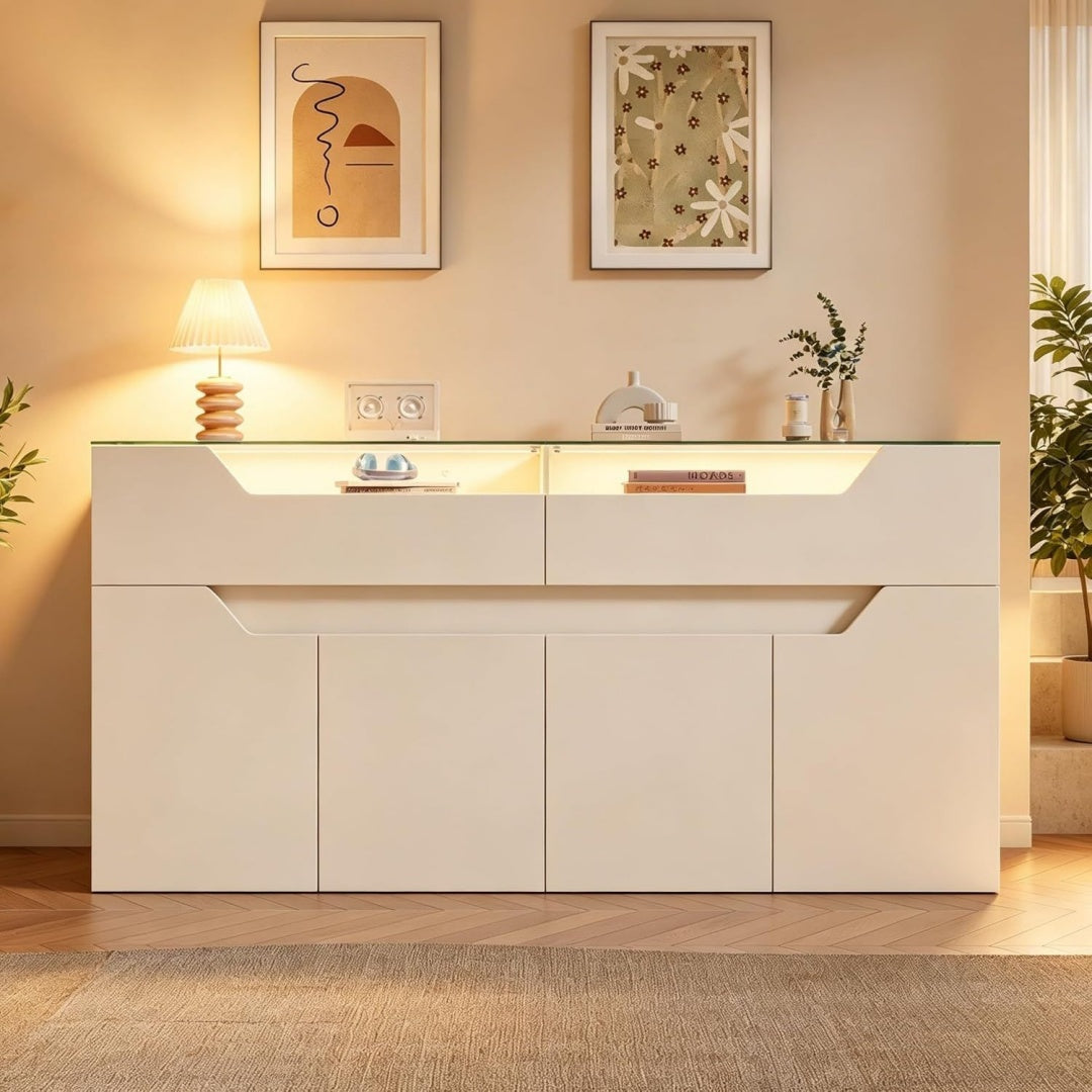 Schubladenschrank mit Schubladen mit Stauraum natur