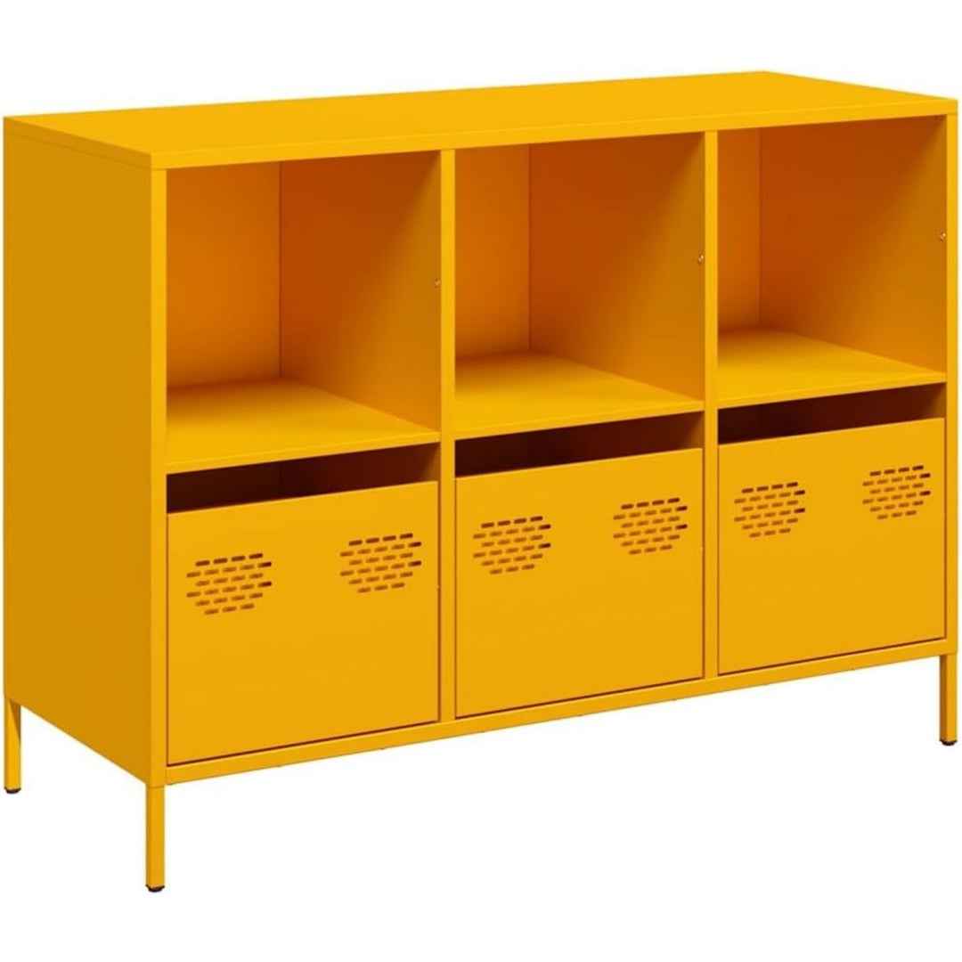Kommode mit Schubladen 101,5 x 39 x 73,5 cm schwarz