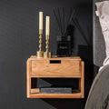 Ablage am Bett RINGO-Living Massivholz Nachttisch Schwebend Ablage natur