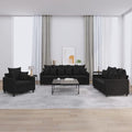 Polstersofa mit Armlehnen mit Metallgestell