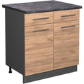 Stauraumschrank mit Tueren mit Metallgestell