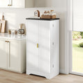 Stauraumschrank mit Tueren 120 x 60,5 x 40 cm natur