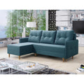 Wohnzimmersofa mit Tueren mit Stauraum natur