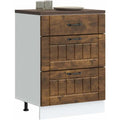 Stauraumschrank mit Schubladen 60 x 46 x 81,5 cm natur