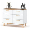 Kommode AZTeam Oslo Kommode Skandinavisches Sideboard eiche