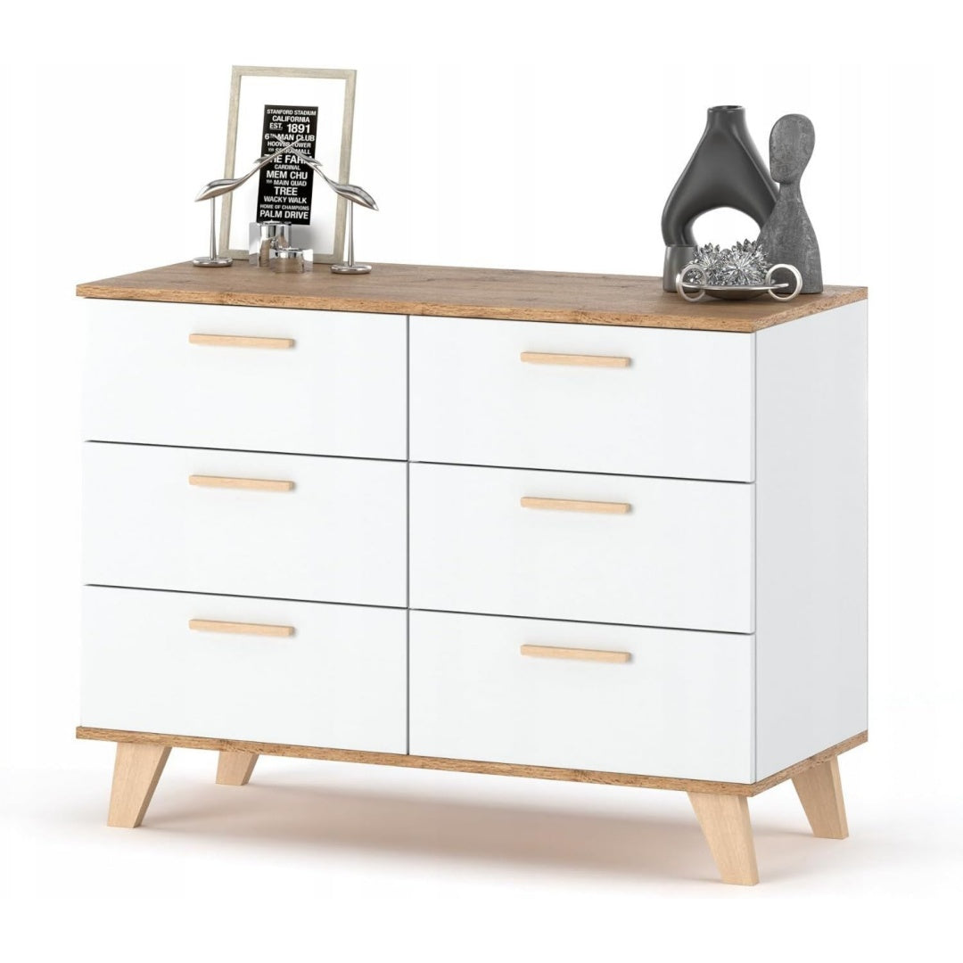 Kommode AZTeam Oslo Kommode Skandinavisches Sideboard eiche
