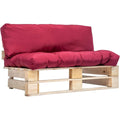 Sofa mit Tueren mit Samtbezug natur