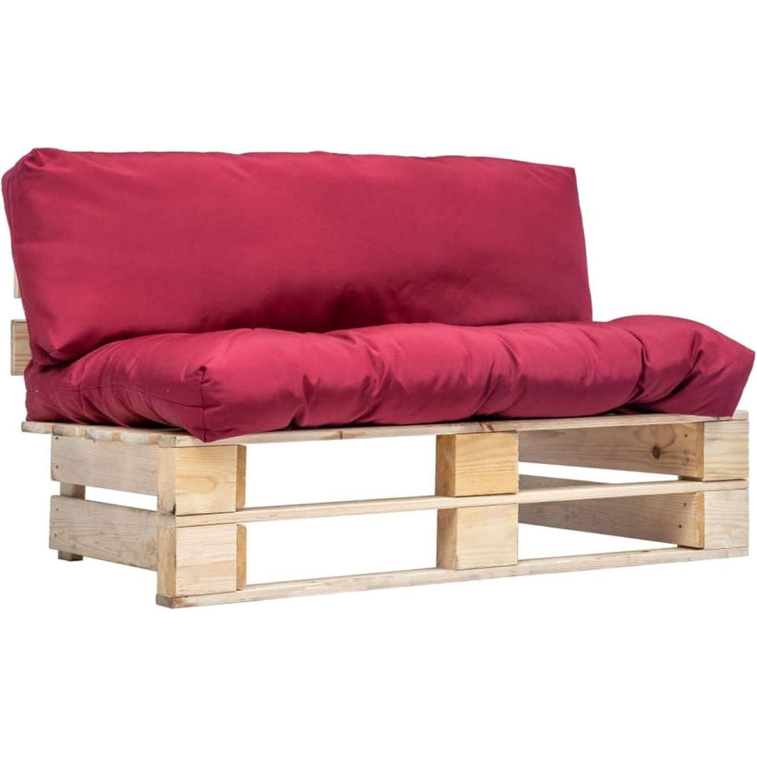 Sofa mit Tueren mit Samtbezug natur