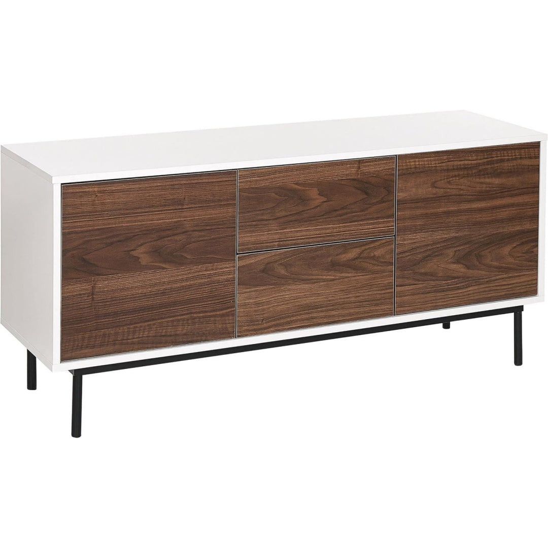 Funktionsmoebel mit Schubladen 38 x 120 x 55 cm schwarz